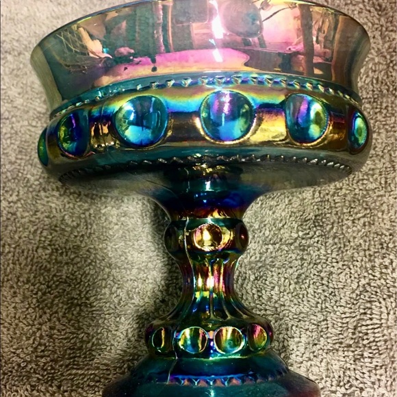 Carnival glass candy dish - Picture 4 of 4